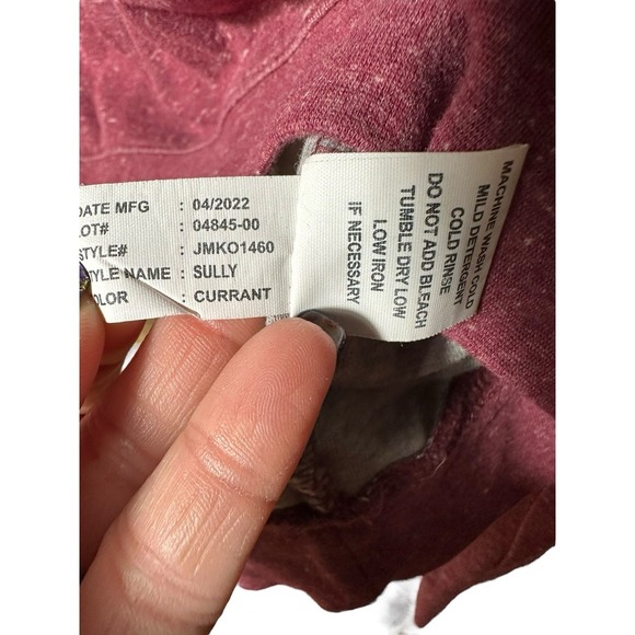 Johnnie-O Sully XL Currant 1/4 Zip Lightweight Pullover Long Sleeve Sweater CD13 - Picture 8 of 10